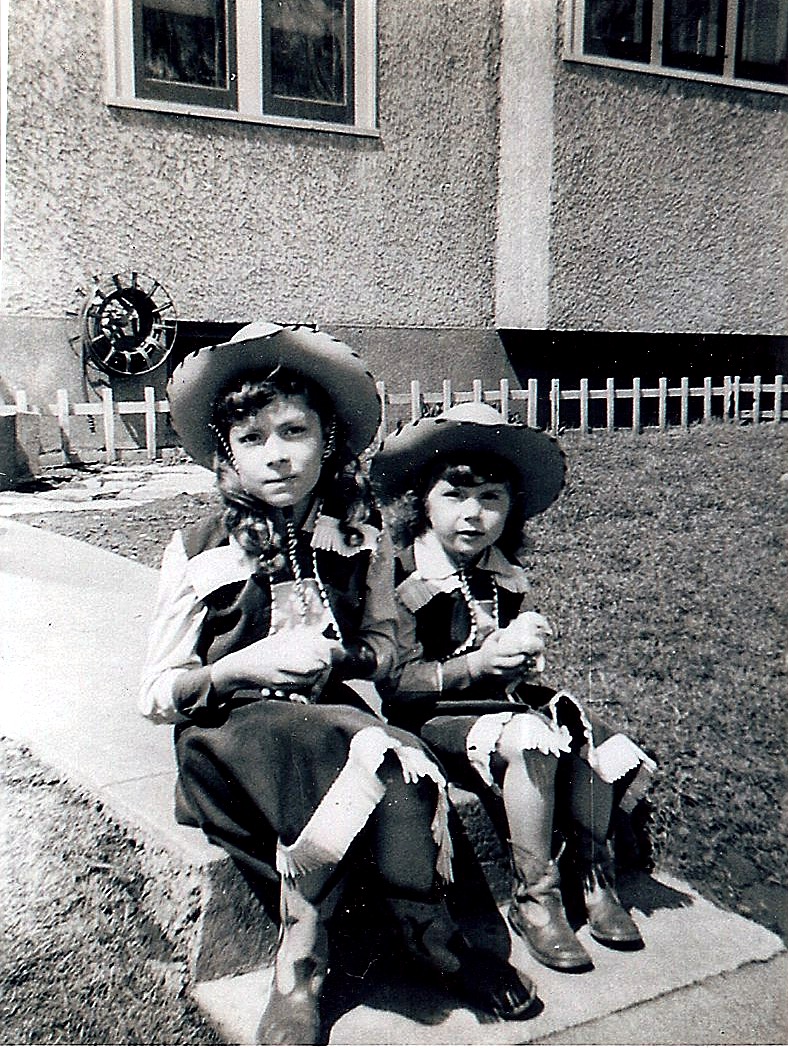 Cowgirls with chicks, Easter