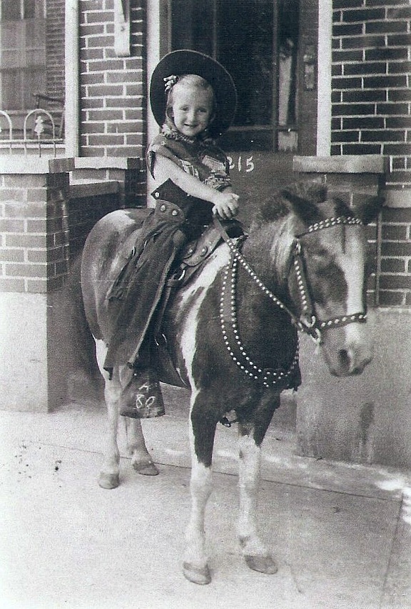 girl on pony, Allentown, Pa.